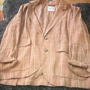 Madewell Breezewoven Larsen Blazer in Windowpane